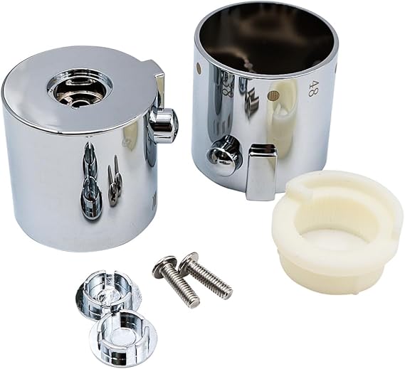 1 Pair Shower Temperature Control Knob Chrome Thermostatic Handle Handle For Temperature Controller Shower