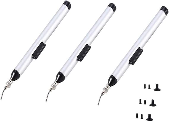 Liyafy Vacuum Pen with 3 Suction Pads for precision component placement 3Pcs
