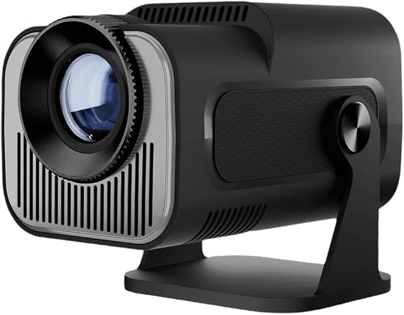 HY320 Mini Native 720P Android 11 Projector 200ANSI Wifi6 BT5.0 Cinema Outdoor Portable 180° Rotable Projector,UK Plug