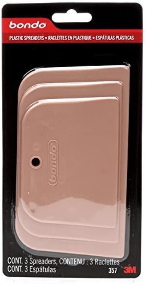 3M 00357 Bondo Spreader: 3 spreaders/Pack (Salmon)