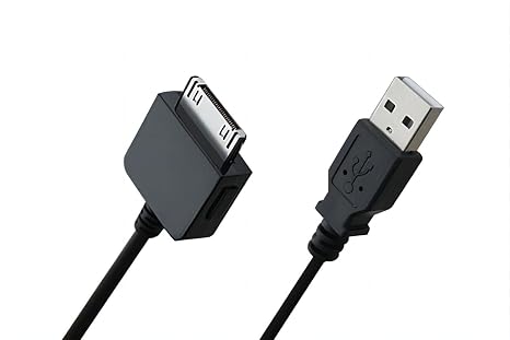 Adhiper Replacement USB Sync Data Transfer Charging Cable Copper Wire Charger Cord Compatible with Microsoft Zune Zune2 ZuneHD MP3 MP4 Player - Only Fit Zune, Not Fit Sandisk (3.3ft/Black)