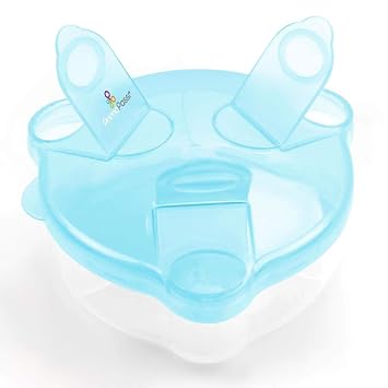 Primo Passi Formula Dispenser | On-The-Go Baby Formula Dispenser | BPA Free Milk Powder Storage Container (Blue)