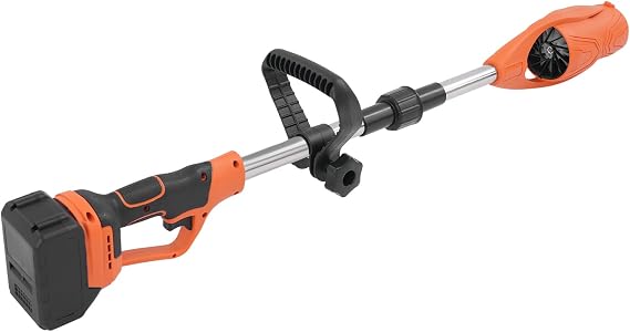 Lightweight Leaf Blower, Electric Cordless Leaf Blower for Lawn Care, Lithium Battery Powerful Blower for Patio Cleaning, Dust, Yard, Sidewalk, and Garage Cleaning, Fast Charger, Hign Speed (Orange)