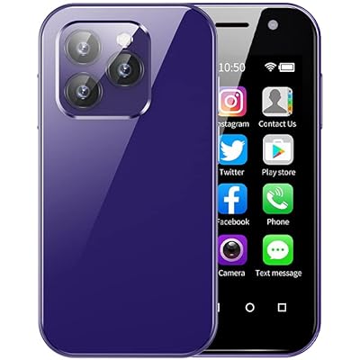 XS14 PRO, 4G Unlocked lighrweight Smart Phone 3.0 Inch, 9.0 Android System, WiFi Bluetooth and Hotspot, 2000mAh Battery, Dual-SIM, The Best Gift for ChildPurple