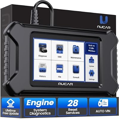 MUCAR CS90 OBD2 Scanner Diagnostic Tool with 28 Reset Service, Engine Powertrain Car Scanner, ABS Code Reader Scan Tool for Car, Auto VIN, Lifetime Free Update