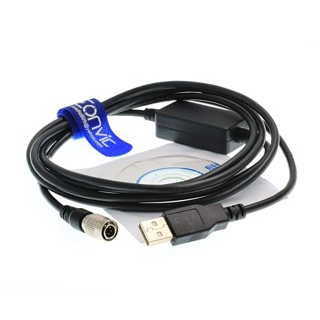 USB to 6pin Male Interface Transfer Data Cable for TOP-CON/SOKKIA Total Stations