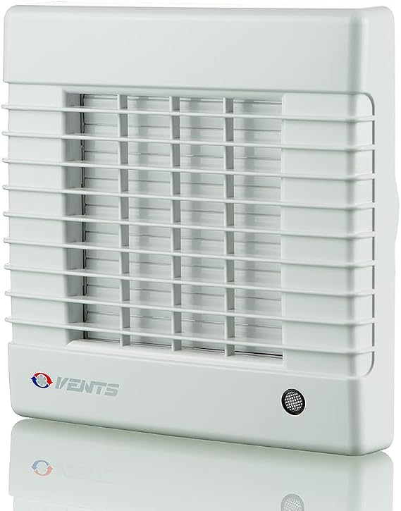 VENTS-US Axial Exhaust Fan with Automatic Shutters - Through-the-wall or Wall mount application, Corrosion and UV resistant, vibration free operation, Great for bathrooms