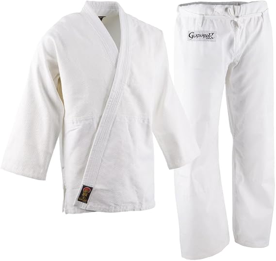 Pro Force Gladiator Judo Gi/Uniform - Bleached White - Size 00