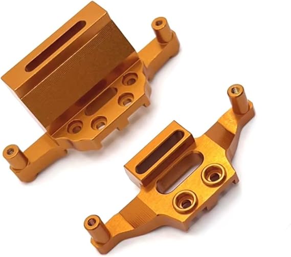 RC Car Upgrade Part for Hyper GO for Mjx 20208 for Jjrc C8811 1/20 Metal Front Rear Shock Absorbers Rc Model Crawler Car Truck for Buggy Upgrade Parts Kit(Yellow)
