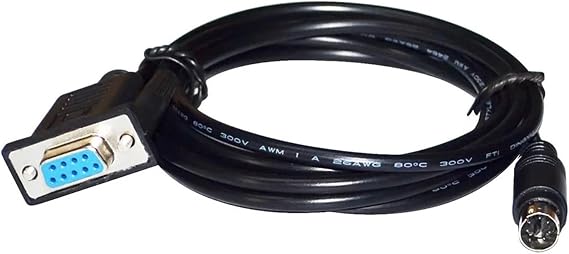 ZHANGLH RS232 DB9 D-SUB 9PIN to DIN 6PIN MD6 PLC Programming Communication Cable for LS LG XGB-XBC XGK XEC PLC to PMU KABLE(5M)