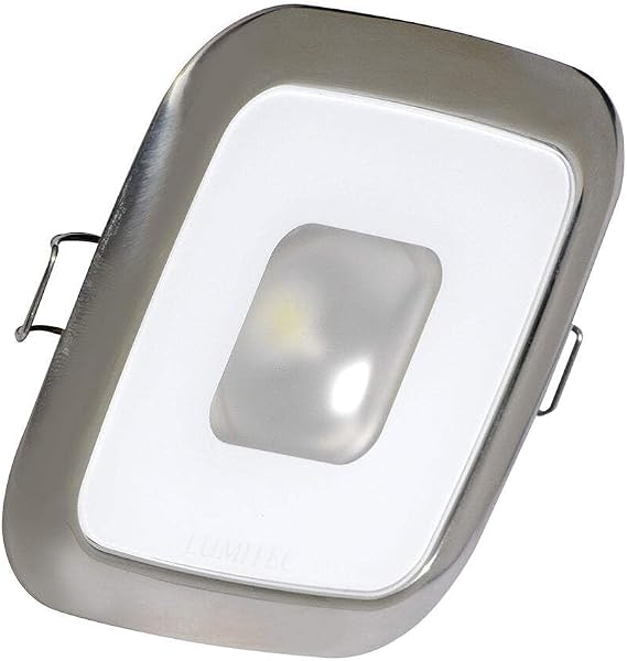 Lumitec Lighting 116117 Mirage Down Light, LED, Square, Polished Housing, RGBW Spectrum