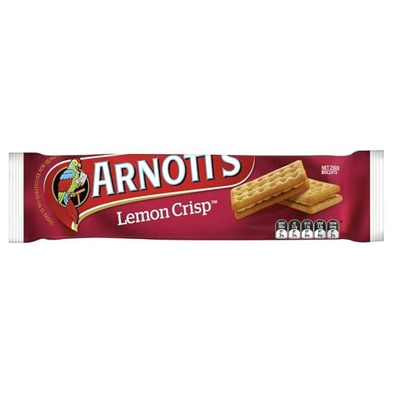Australian Arnott's Lemon Crisp Biscuits 250g