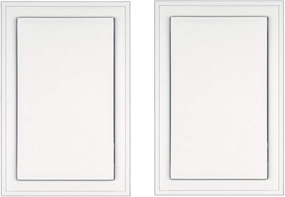 Builders Edge 130120001001 Mounting Block, White, 2 Pack