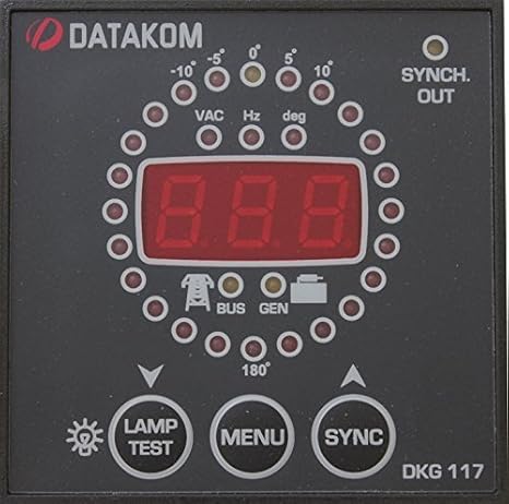 DKG-117 72x72mm Generator Control Panel with Synchroscope and Check Synch Relay/Controller