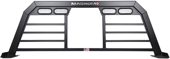 Magnum Low Profile Headache Rack Window Cut Out| Fits Chevy Silverado 1500-4500, Fits GMC Sierra 1500-4500, 2024