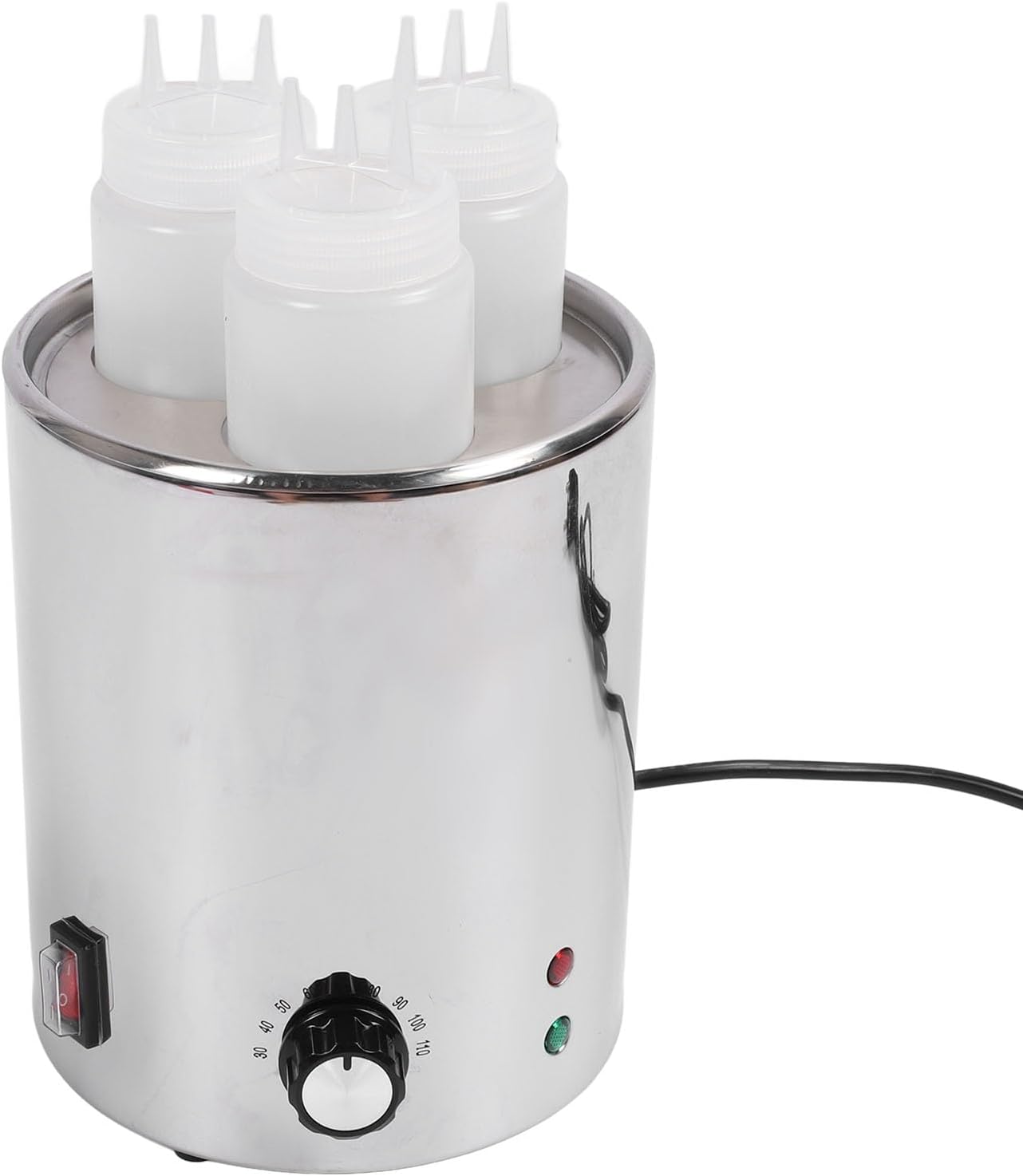 Adjustable Electric Sauce Warmer,Stainless Steel CheeseNachoChocolate Dispenser for CurriesCaramel