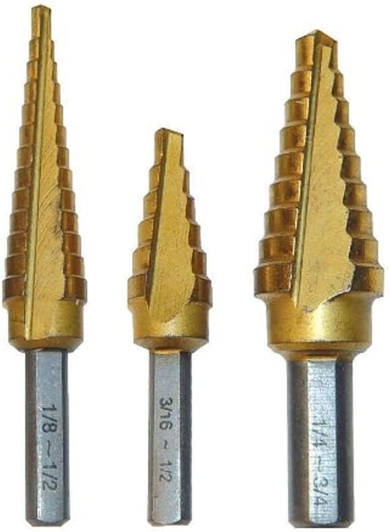 Astro Pneumatic 9445 Titanium Step Drill Bit Set