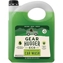 Gear Hugger Car Wash Soap Gallon (128 oz, Pack of 1) Eco-Friendly Car Cleaner, Biodegradable Car Wash with Natural Saponins & Eucalyptus Safe Car Soap for All Vehicle Surfaces