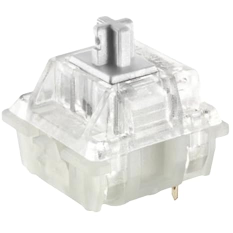 Cherry MX Key Switch for Mechanical Gaming Keyboard | Plate Mount | MX1A51NA Cherry RGB Speed Silver, 65 pcs