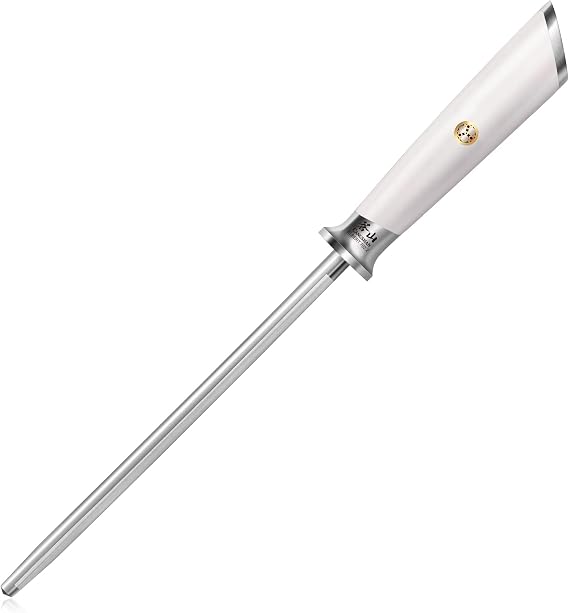 Cangshan ELBERT Series High-Carbon 8-Inch Honing Steel (White)