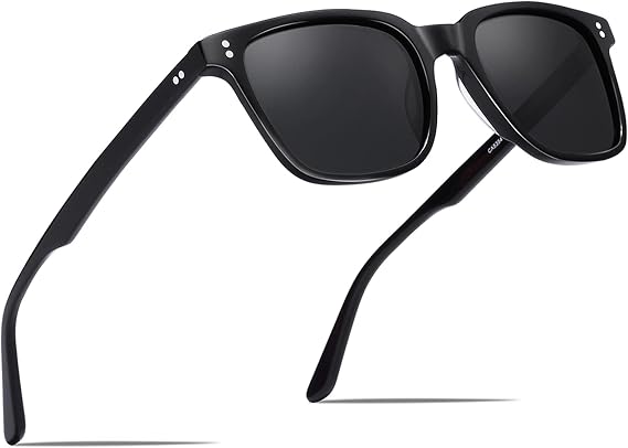 CARFIA Retro Polarised Sunglasses for Women UV400 Protection Driving Outdoor Acetate Frame