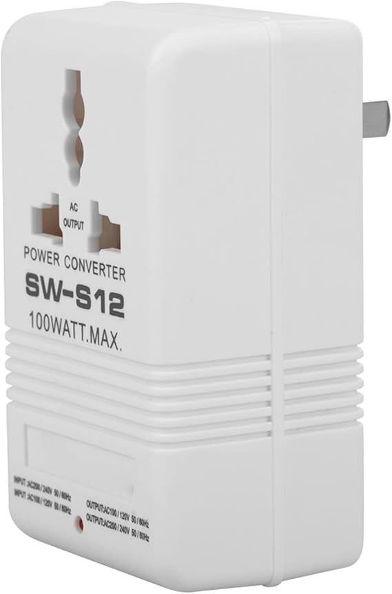 Voltage Converter Adapter, 100W 110V/120V to 220V/240V Travel Step Up & Down Voltage Converter Transformer (CN Standard Plug)