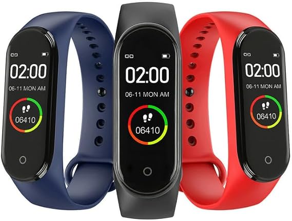 Smart Watch - M4 Smart Watch for Men & Women, Calories, Blood Pressure & Heart Rate Monitor Fitness Watch, Fitness Tracker for Men, Android & iPhone Smart Watches for Women