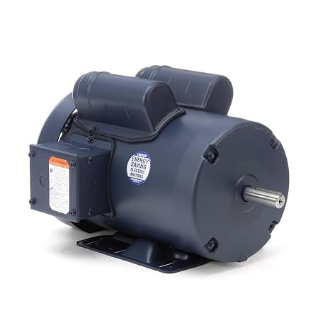 Leeson 110019.00 General Purpose TEFC Motor, 1 Phase, 56H Frame, Rigid Mounting, 1 1/2HP, 1800 RPM, 115/208-230V Voltage, 60Hz Fequency