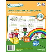 Channie's Triple Digit Math Line-Up Pad, 2nd - 3rd Grade Math Workbook, Triple Digit Addition & Subtraction Worksheets, Great for Daily Practice to Improve Math Skills & Penmanship