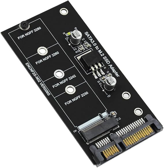 M.2 Adapter M2 to Adapter M.2 to Adapter M.2 NGFF Converter 2.5inch SATA3 Card B Key for 2230-2280 M2 SSD