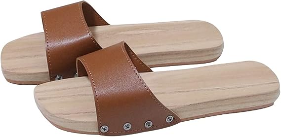 Wooden Clogs, Burnt Paulownia Wood Japanese Pattern Thong Strap, Wooden Geta Clog Sandals, Beach Sandals, Women's, Japanese Flip Flops, Women's Platform Shoes, Anti-Slip Floral Mule Slippers, Wooden