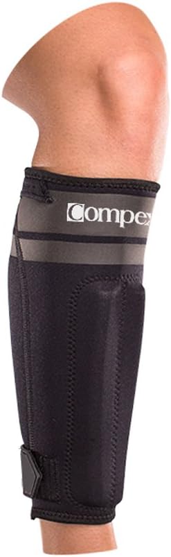Compex Anaform Shin Splint Compression Sleeve Calf Support for Running, Cycling, Walking - Black - Small