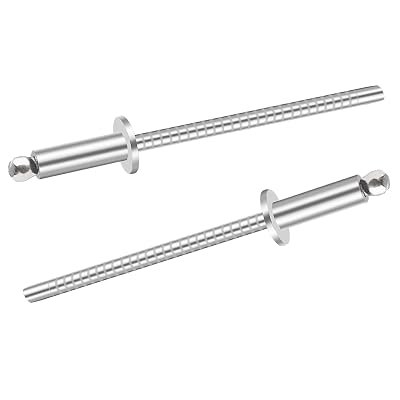 100pcs 18 x 12 inch 304 Stainless Steel Pop Rivets, 3.2 x 12.7mm Blind Rivets for DIYAutomotive RepairsFurniture