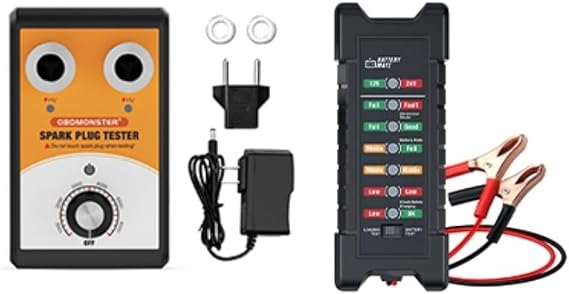 Car Battery Tester12V 24V +Spark Plug Tester