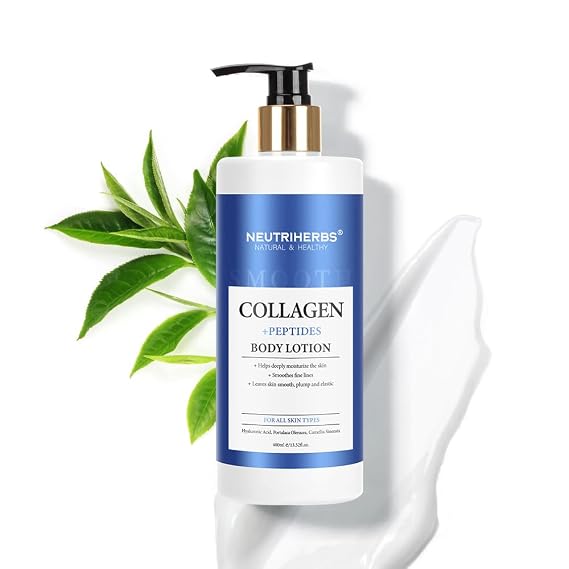 Neutriherbs Body Lotion with Collagen + Oatmeal,Nourish Dry Skin 13.52fl oz