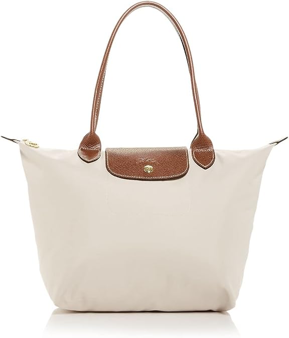 Longchamp 'Medium 'Le Pliage' Tote Shoulder Bag, White