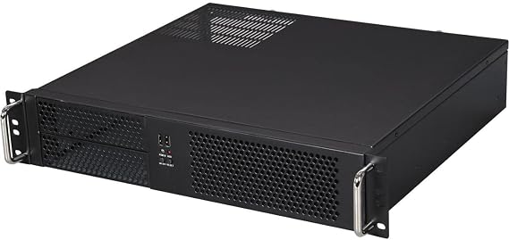 iStarUSA Group 2U Compact Rackmount 2 X 5.25 (D-214-MATX) , Black