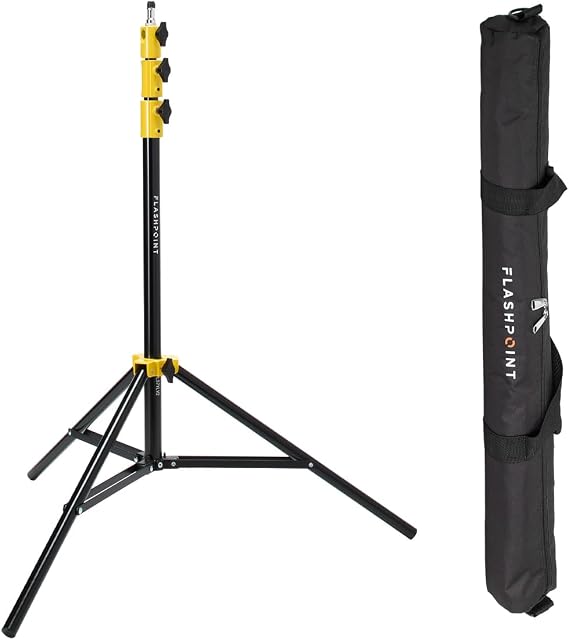 Flashpoint Pro Heavy-Duty Air-Cushioned Light Stand (Yellow, 7.2')