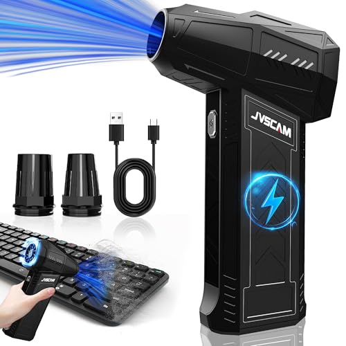 Compressed Air Duster - 180,000 RPM Electric Air Duster - with Brushless Motor, 3-Gear Adjustable Air Duster - for Keyboard, PC, Car, Air Bed, and Home Cleaning X11
