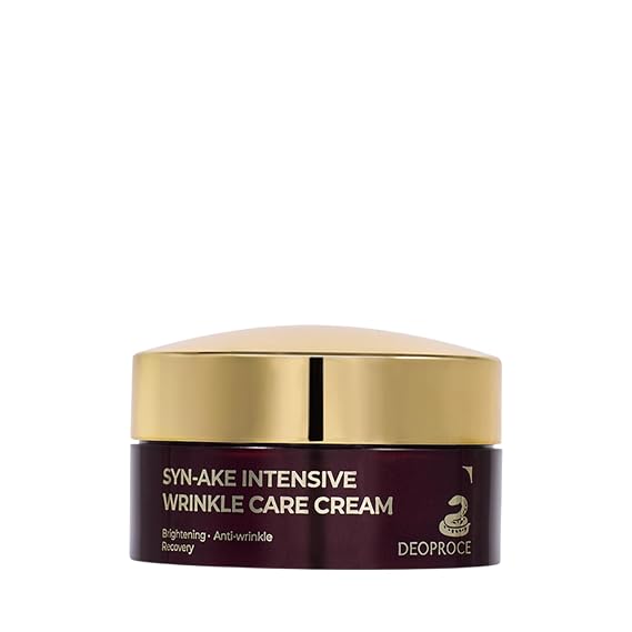 Deoproce SYN-AKE Intensive Wrinkle Care Cream 100g Brightening & Smoothing Facial Moisturizer with Peptide, Niacinamide & Adenosine Hydrating Korean Skin Care Made in Korea