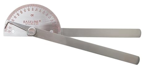 Baseline SS 180 Degree Goniometer, 8 inches