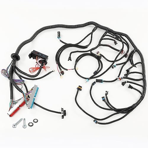 Standalone Wiring Harness, T56 or Non-Electric Tran 4.8 5.3 6.0 DBC LS1, Compatible with CorvetteCts-V Ls1  Ls6 Engines Drive by Cable Only 4L60E, TH350, TH400 1997-2004