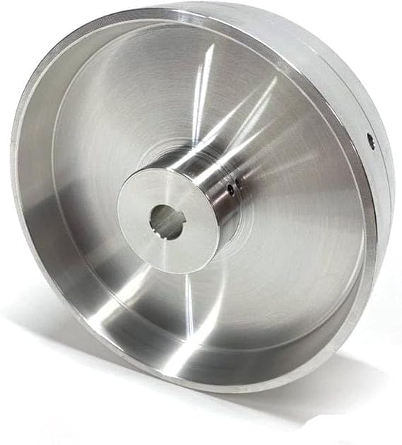 Diktator 7" Crowned Drive Wheel for 2x72 Belt Grinder (5/8" Bore) - Aircraft-Grade Aluminum