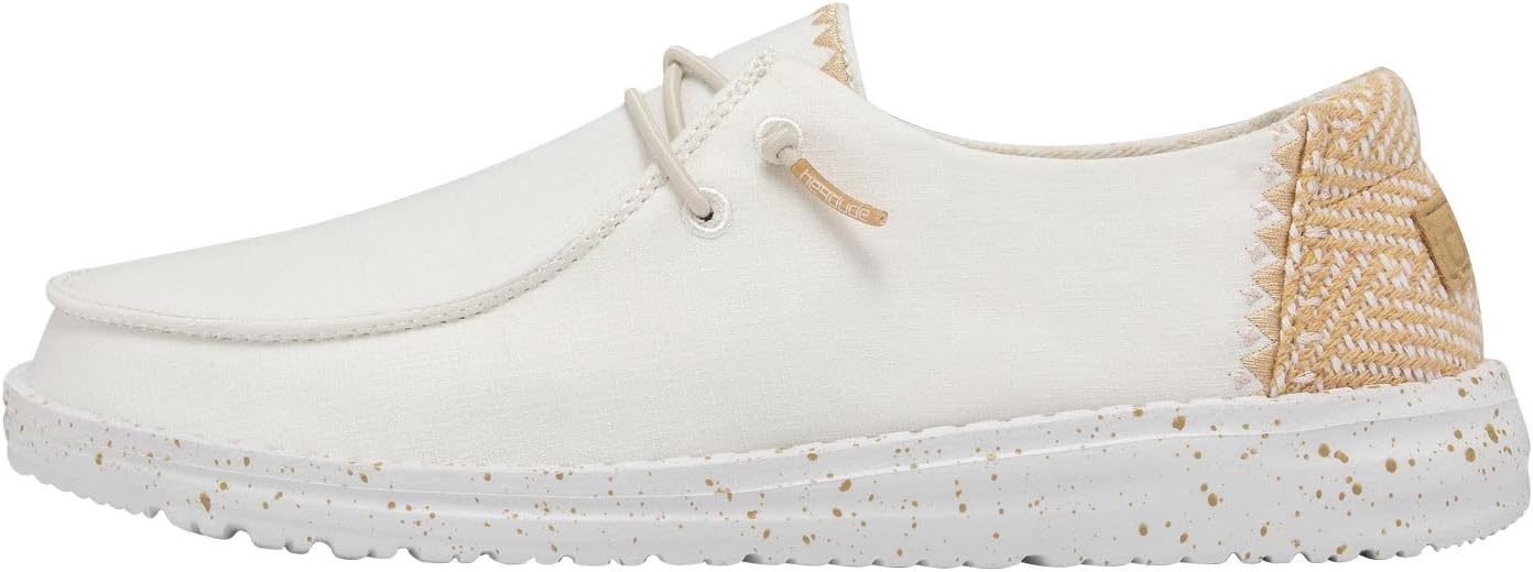 HEYDUDE Women's Wendy Chambray | Women's Shoes | Women's Lace Up Loafers | Comfortable & Light-Weight