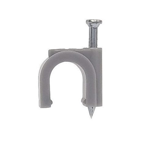 Morris 35006 Round Cable Clip, Plastic, 10/3 and 12/3 Romex Wire Size (Pack of 100)