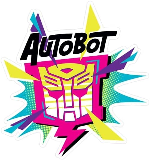 CafePress Transformers Autobot Starburst Medium Die Cut Sticker, 5.75" x 5.75" Glossy Finish