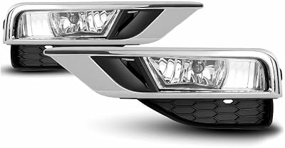 for Honda for CR-V EX-LLXSEi-Style 2015-2016 Clear Fog Lights Lamps wWiring Switch Pair Plastic Front Left Right 801-0726 33951T1WA11