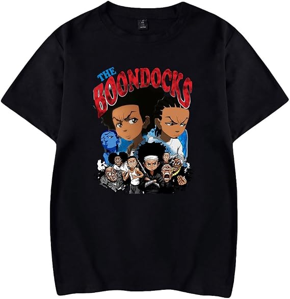 The Boondocks Movie Merch Logo T-Shirt Women/Men Summer Cosplay Tshirt Shortsleeve New Tee