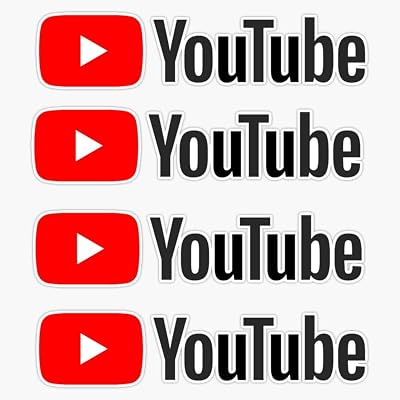 YouTube Pack Window Water Bottle Bumper Sticker Decal 5