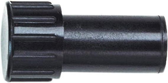 Raindrip 061050 5/8-Inch Drip Irrigation Supply Tubing & 348G00UB Compression Tees, Loose, 5/8-Inch, Black, 1 Count (Pack of 1) & 304G00UB 5/8-Inch Compression Hose End Cap Plug